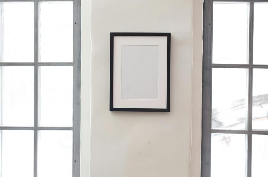 diy a frame on a wall